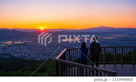 西蔵王公園展望広場・夕景 西蔵王公園展望広場・夕景 115940668