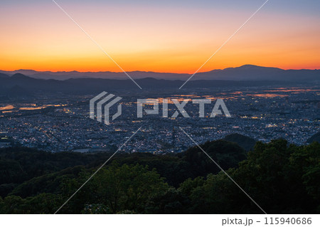 西蔵王公園展望広場・夕景 西蔵王公園展望広場・夕景 115940686