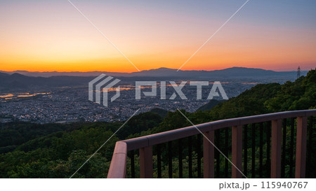 西蔵王公園展望広場・夕景 115940767
