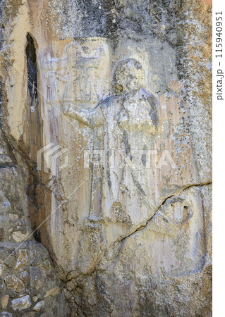 ヤズルカヤ遺跡ギャラリー1のレリーフ 115940951