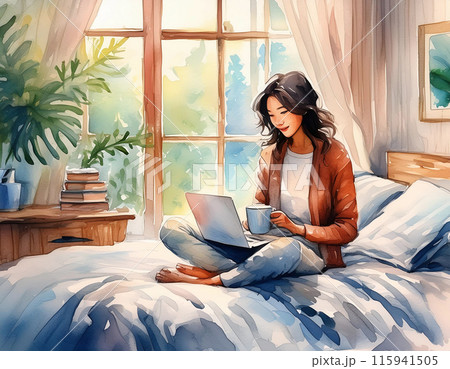Cozy Remote Work 115941505