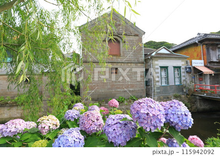 静岡県下田市　ペリーロードの街並み 115942092