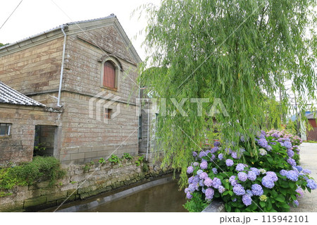 静岡県下田市　ペリーロードの街並み 115942101