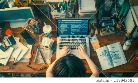 AIを活用した夏休みの宿題 - 学生とオンライン学習 AIを活用した夏休みの宿題 - 学生とオンライン学習 115942583