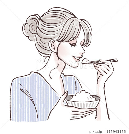 女性・女の子のイラスト素材 115943156