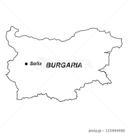 Bulgaria map icon Bulgaria map icon 115944490