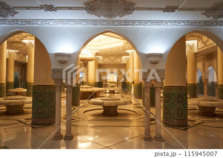 mosque with ancient architectural design mosque with ancient architectural design 115945007