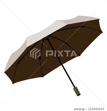 男性も使いやすい折り畳み日傘のベクターイラスト 男性も使いやすい折り畳み日傘のベクターイラスト 115945013