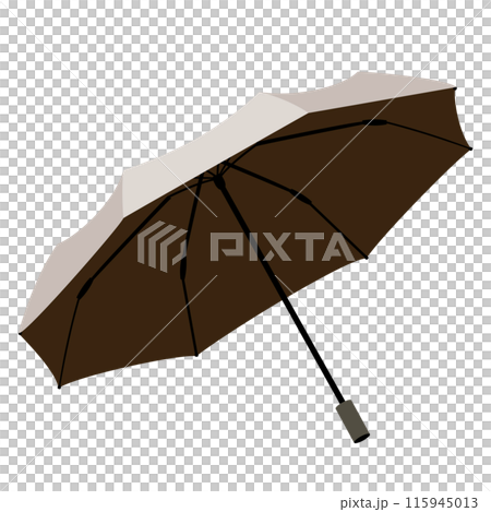男性も使いやすい折り畳み日傘のベクターイラスト 男性も使いやすい折り畳み日傘のベクターイラスト 115945013