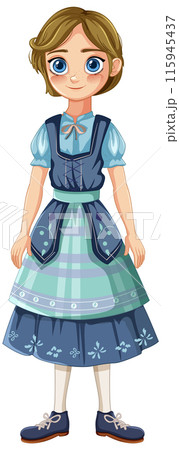 Charming Girl in Traditional Dress Charming Girl in Traditional Dress 115945437