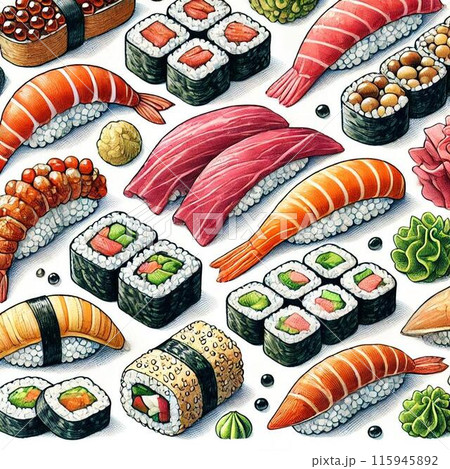 色々な寿司 色々な寿司 115945892