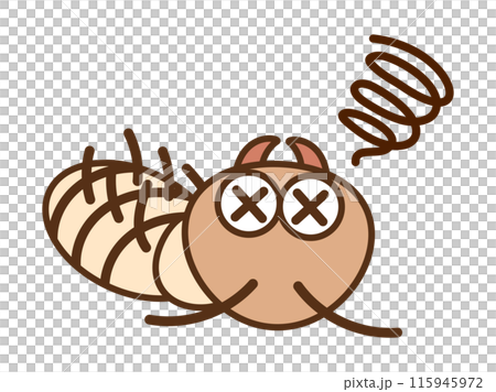 害虫_倒れるシロアリ 115945972