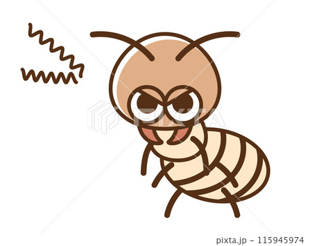 害虫_睨むシロアリ 害虫_睨むシロアリ 115945974