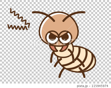害虫_睨むシロアリ 害虫_睨むシロアリ 115945974