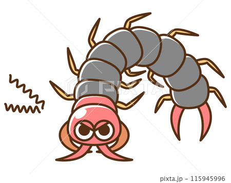 害虫_睨むムカデ 害虫_睨むムカデ 115945996