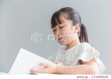 勉強をする小学生 勉強をする小学生 115946020