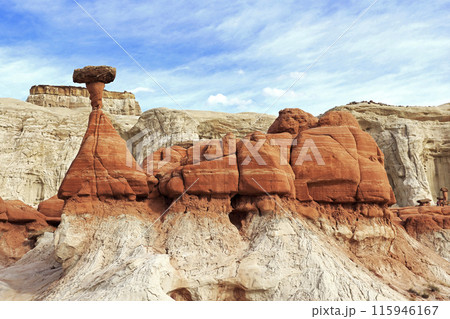トッドストゥール フードゥース ユタ州、グランド・ステアケース・エスカランテ国定公園にあるキノコ岩 トッドストゥール フードゥース ユタ州、グランド・ステアケース・エスカランテ国定公園にあるキノコ岩 115946167