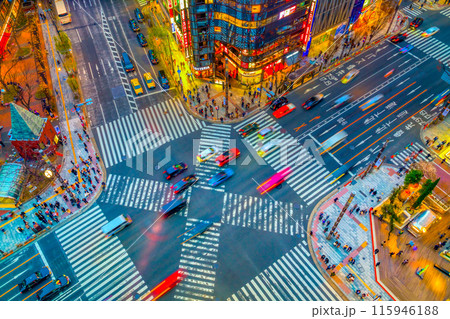 東京夜景　銀座数寄屋橋 115946188