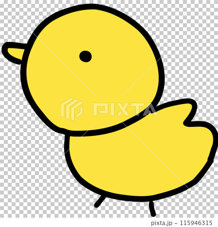 かわいいゆるいひよこさん 115946315