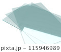 3Dソフトで作成した板ガラスの写真 115946989
