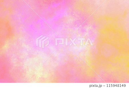 バレンタインやウェディングに使える　明るいピンクの情熱的な水彩テクスチャ背景 115948149