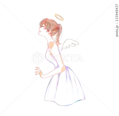 天使イメージの女性 115948437
