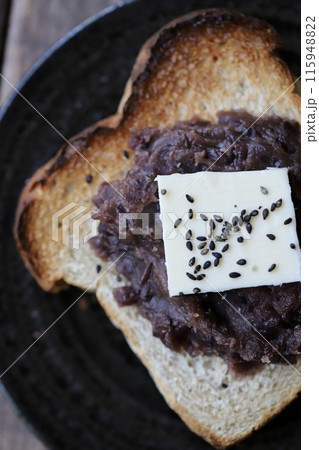 天然酵母食パンのあんバタートースト のっけパン 天然酵母食パンのあんバタートースト のっけパン 115948822