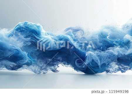 Background of blue smokey wave Background of blue smokey wave 115949196