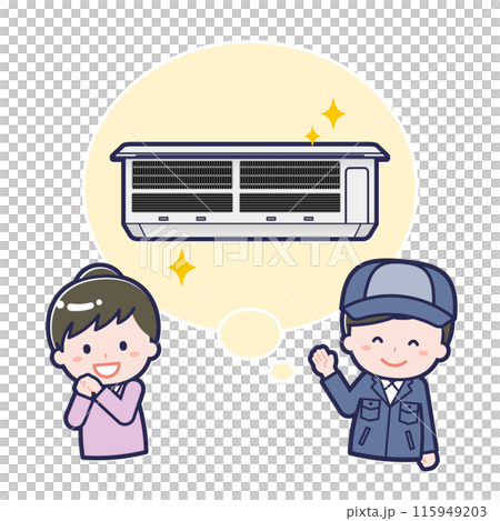 Air conditioner cleaning_clean, new, filter 115949203