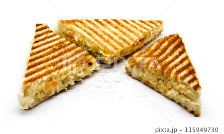 A picture of sandwich on white background 115949730