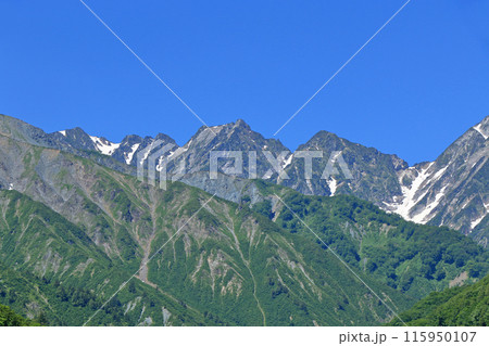 初夏の北アルプス後立山連峰　不帰ノ嶮 115950107