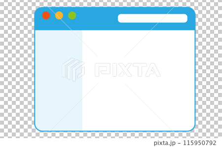 ブラウザのフレームデザイン素材 115950792