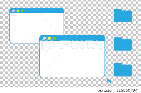 Browser frame design material set Browser frame design material set 115950794