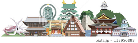 中部北陸名所観光地集合 115950895