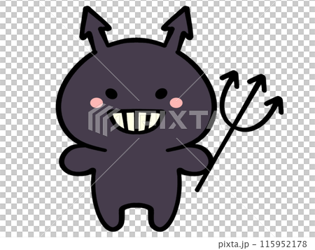 Illustration material of a devil character 115952178