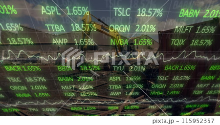 Image of data processing over rubbish dump Image of data processing over rubbish dump 115952357