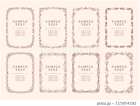 アンティーク　ビンテージ　フレーム飾り枠 115954192