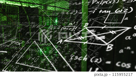 Image of data processing over computer servers Image of data processing over computer servers 115955217
