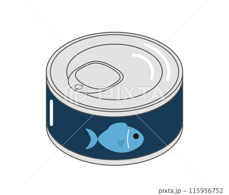 魚の缶詰のイラスト 115956752