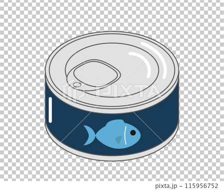 Canned fish illustration 115956752