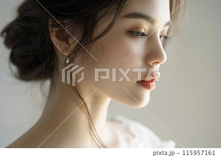 白いドレスの女性「AI生成画像」 白いドレスの女性「AI生成画像」 115957161