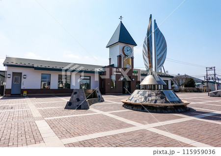 JR芽室駅の周辺風景(北海道芽室町) JR芽室駅の周辺風景(北海道芽室町) 115959036