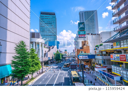 日本の横浜都市景観 6月。上大岡駅前などを望む＝3日 115959424