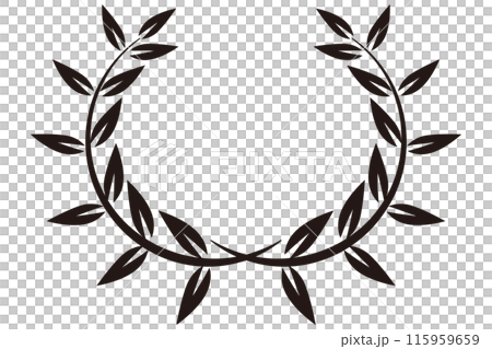 Laurel wreath icon illustration 115959659