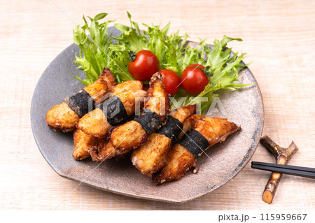 鶏ささみの磯辺揚げ 鶏ささみの磯辺揚げ 115959667