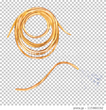 Garden watering hose watercolor Garden watering hose watercolor 115960192