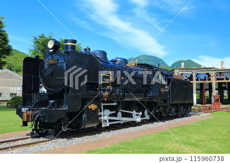 【大分県】晴天の旧豊後森機関庫（鉄道遺産） 115960738