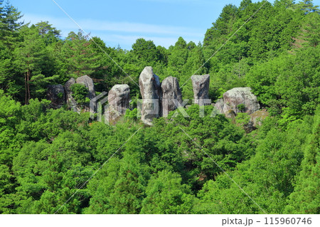 【大分県】晴天の東奥山七福神（谷河内の景） 115960746