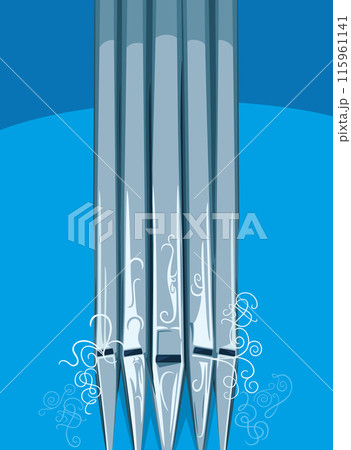 graphic design illustration with organs musical instrument 115961141