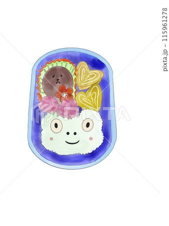 カエルさんのキャラクター弁当 カエルさんのキャラクター弁当 115961278